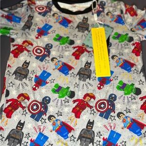 Red and Blue Superhero Short Sleeve Tee